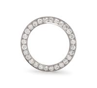 Platinum and Diamond Circle Brooch