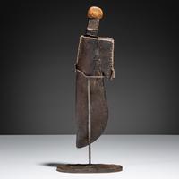 Cree Beaded and Tacked Knife Sheath, with Knife