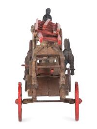 Two Cast Iron Fire Engine Toys