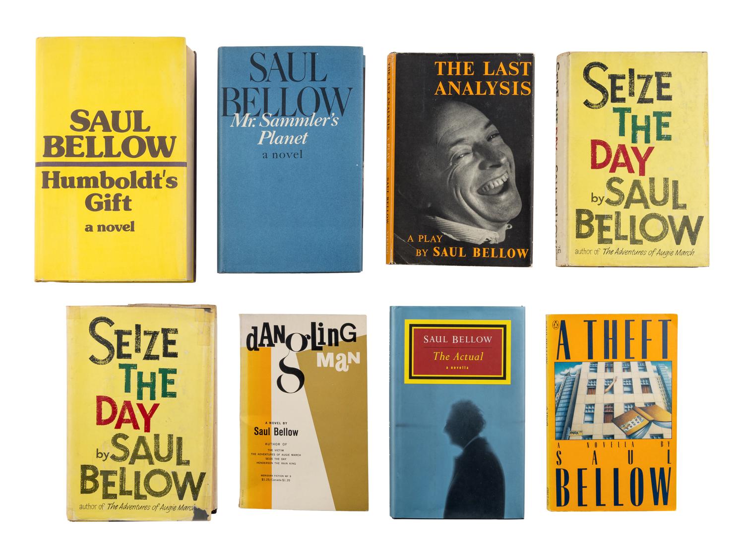 BELLOW, Saul (1915-2005). A group of 8 works by Bellow, MANY FIRST EDITIONS, MANY SIGNED, comprising:
