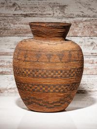 Apache Figural Basketry Olla
