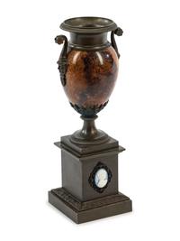 An English Bronze Mounted Blue John Urn