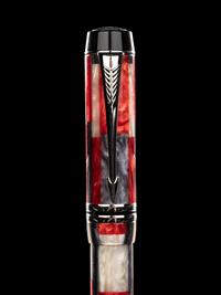Parker: Duofold- Mosaic Red Fountain Pen