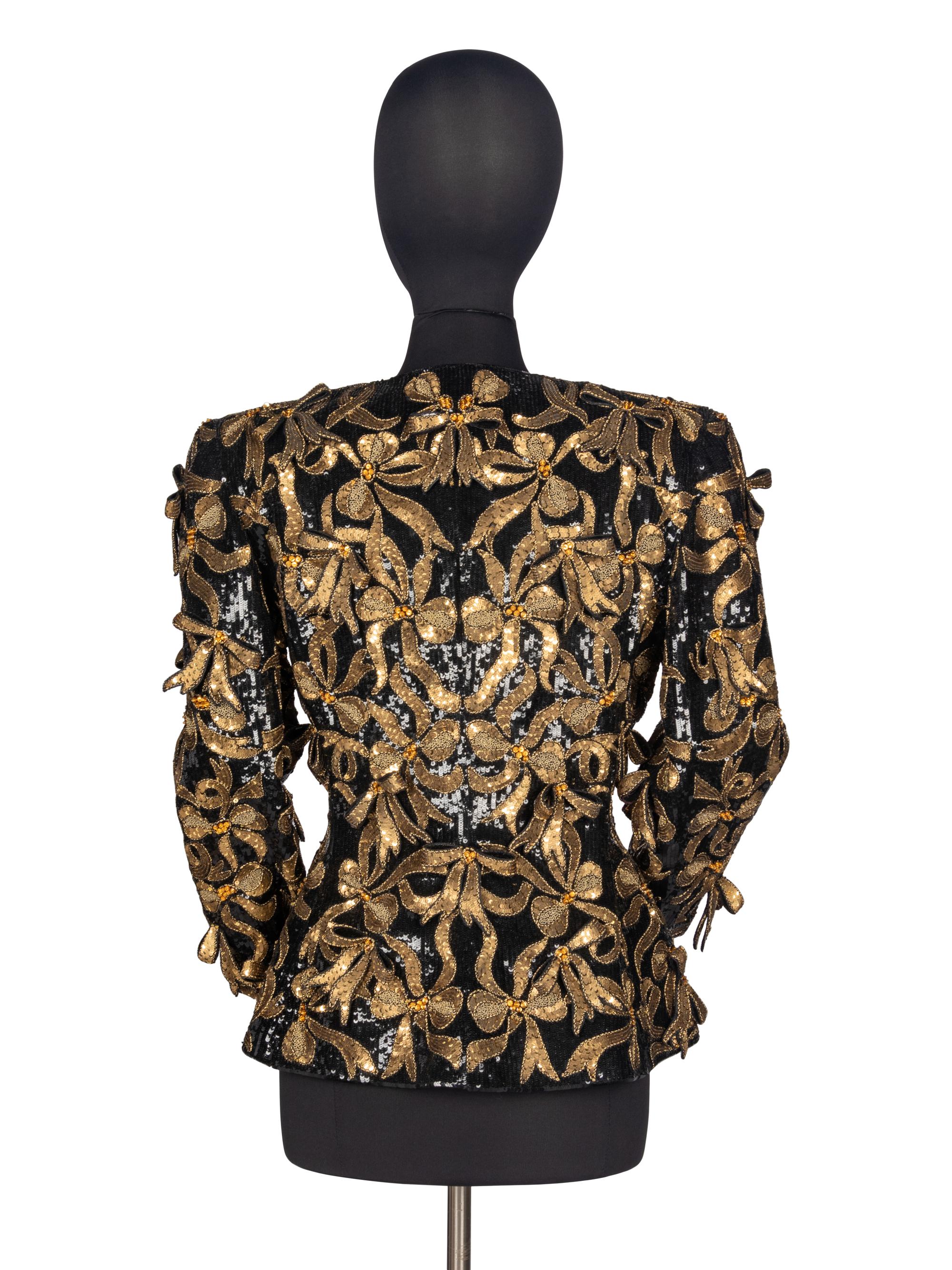 Oscar de la Renta Sequined Jacket