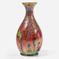 An Unusual Wedgwood Flame Fairyland Lustre Vase UK, circa 1925
