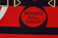 Group of Seven Designer Scarves by Hermès, Gucci, and Celine