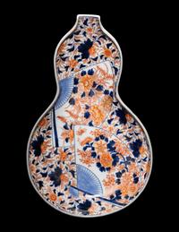 Two Japanese Imari and Kutani Porcelain Wares