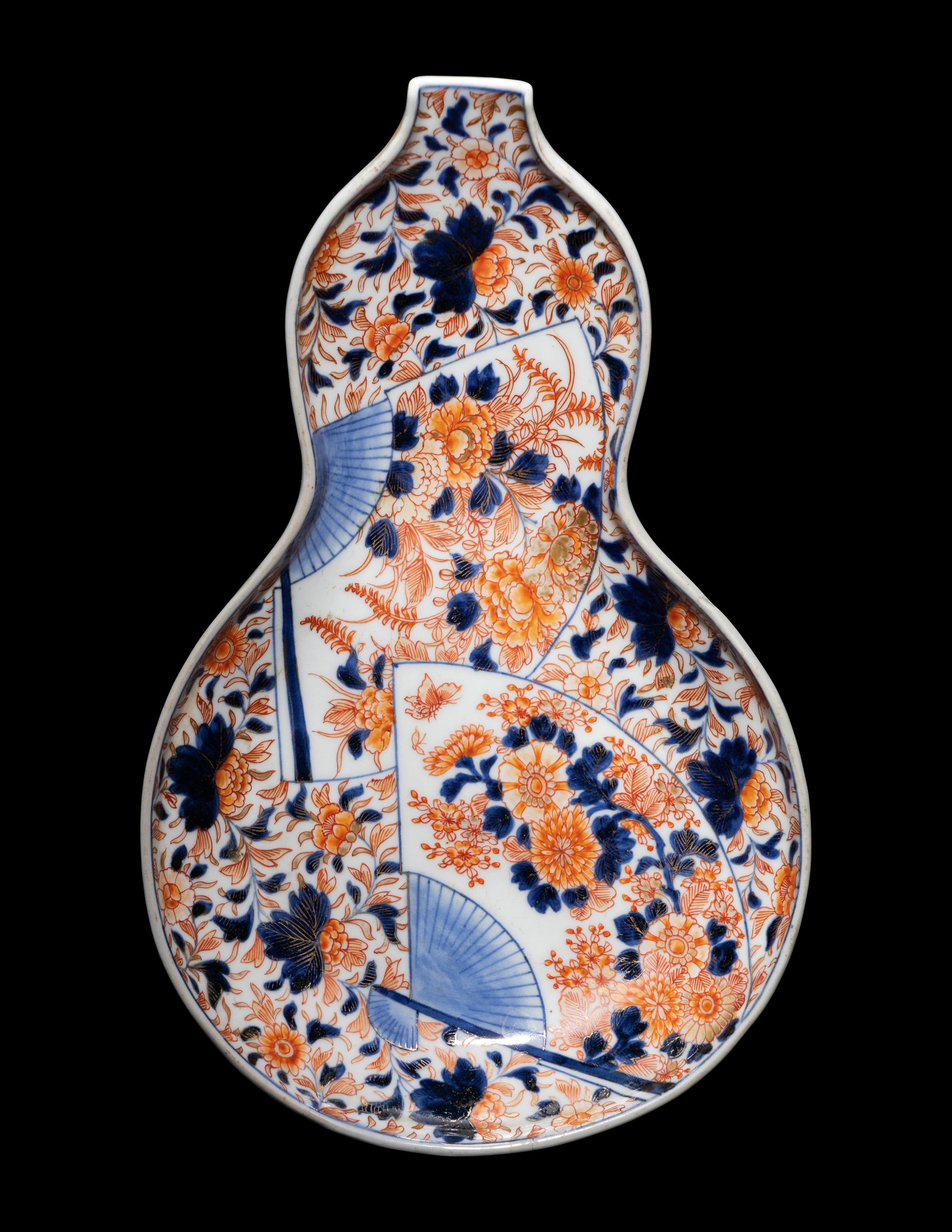 Two Japanese Imari and Kutani Porcelain Wares