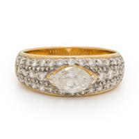 Diamond and Yellow Gold Ring