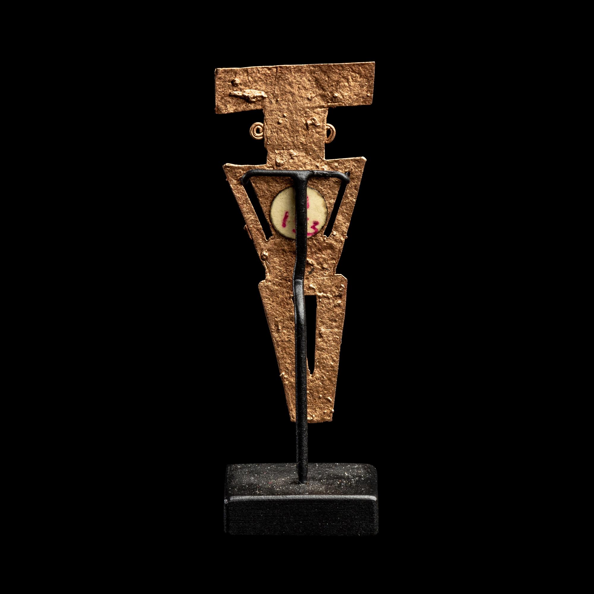 A Muisca Gold Tunjo Figure