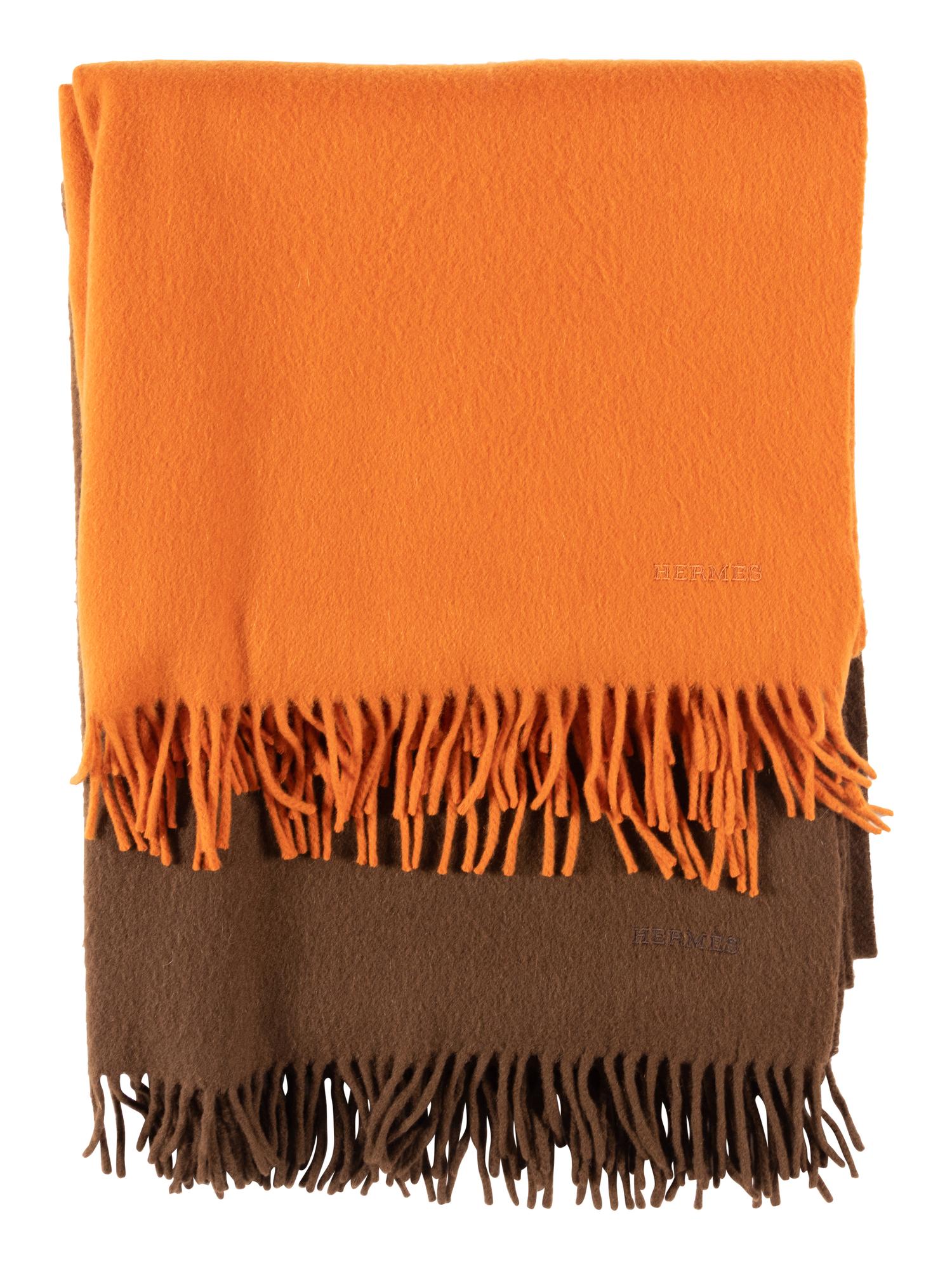Two Hermès Cashmere Scarves