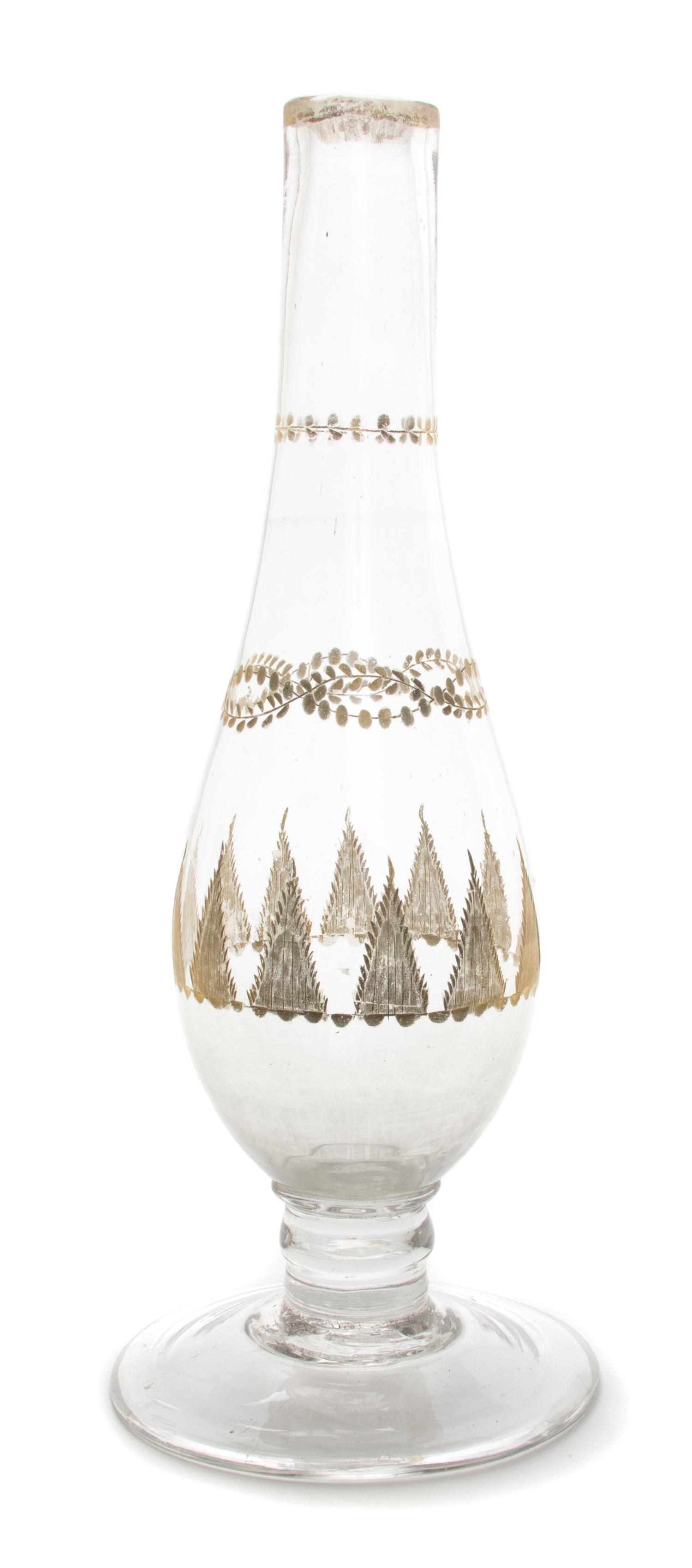 An Ottoman Cut Glass Huqqa Base, 19TH CENTURY, Height 12 inches. — 19TH CENTURY,
