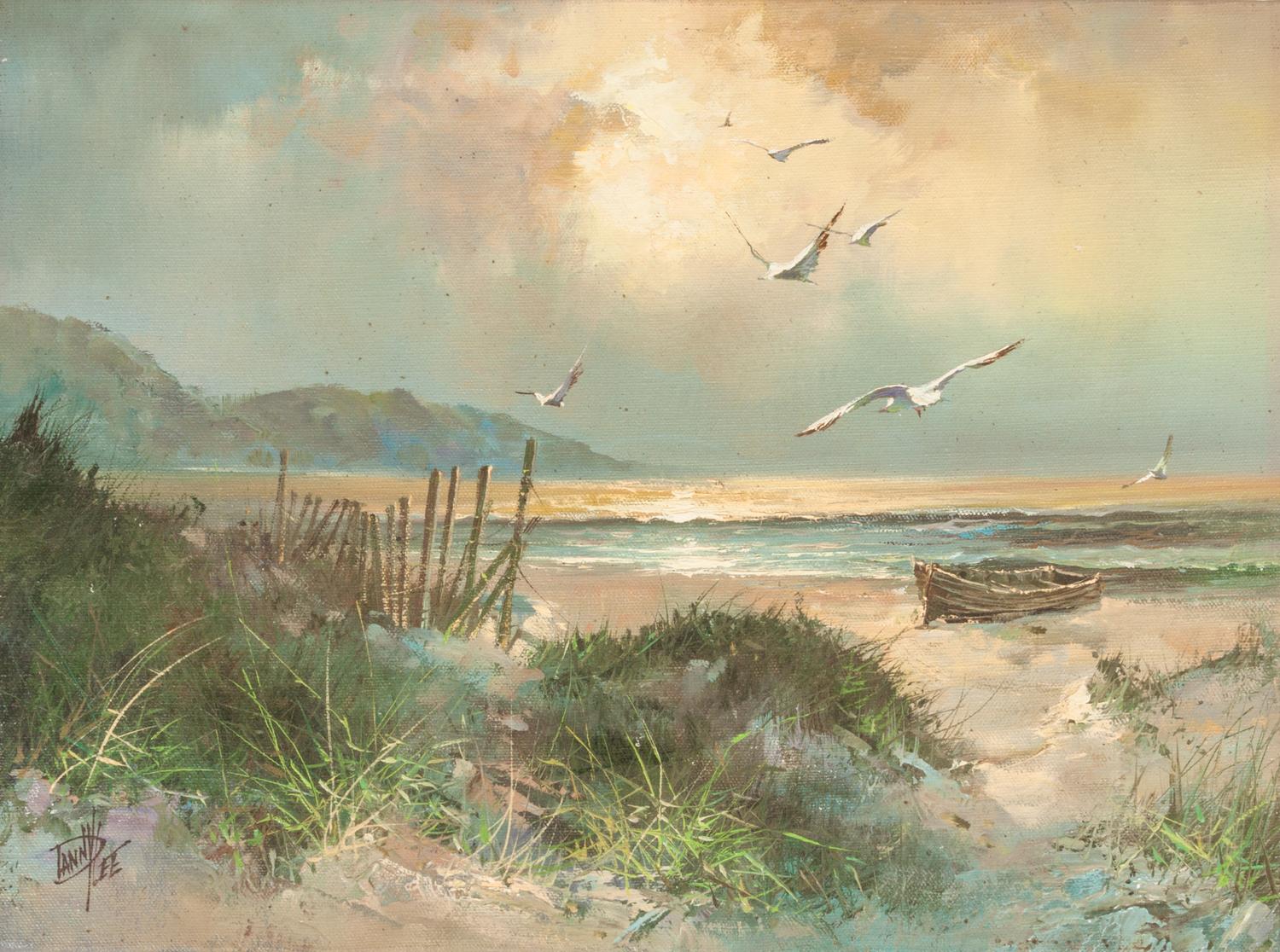 Danny Lee, (20th century), Shoreline with Gulls