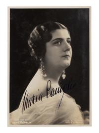 [20TH-CENTURY OPERA SINGERS]. A group of 6 photographs and photographic postcards of opera singers from the 1930s, most signed, comprising images of: