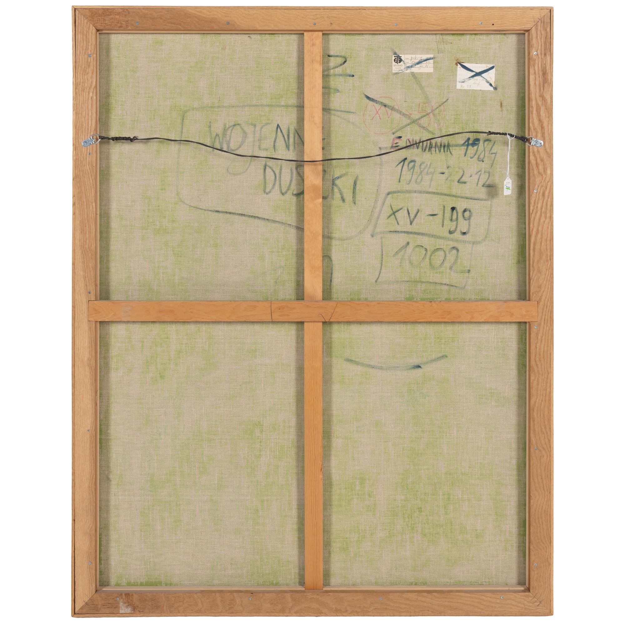 Edward Dwurnik (Polish, 1943-2018) — Wojenne Duszki (War Imps) ( from the Sportowcy series), c. 1973-1984