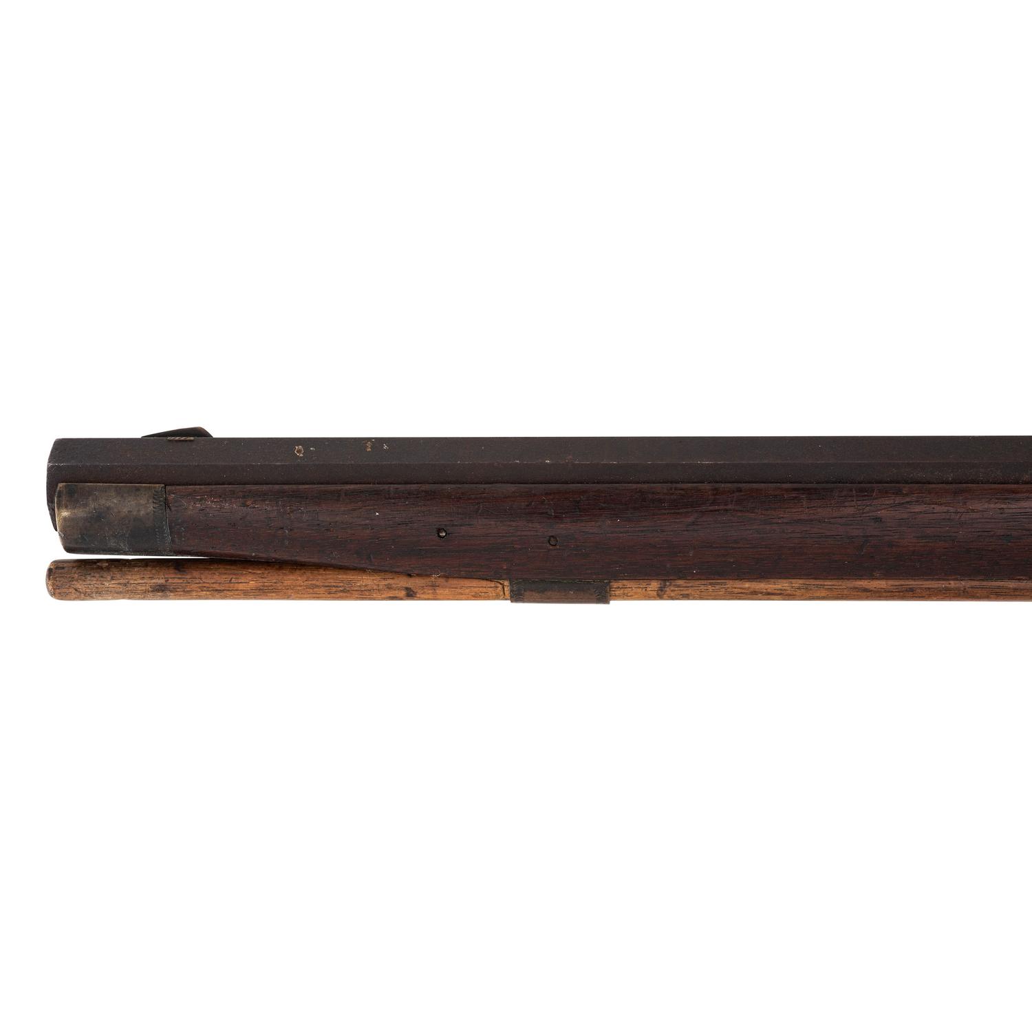 Heavy Barreled Leman Percussion Full Stock Plains Rifle