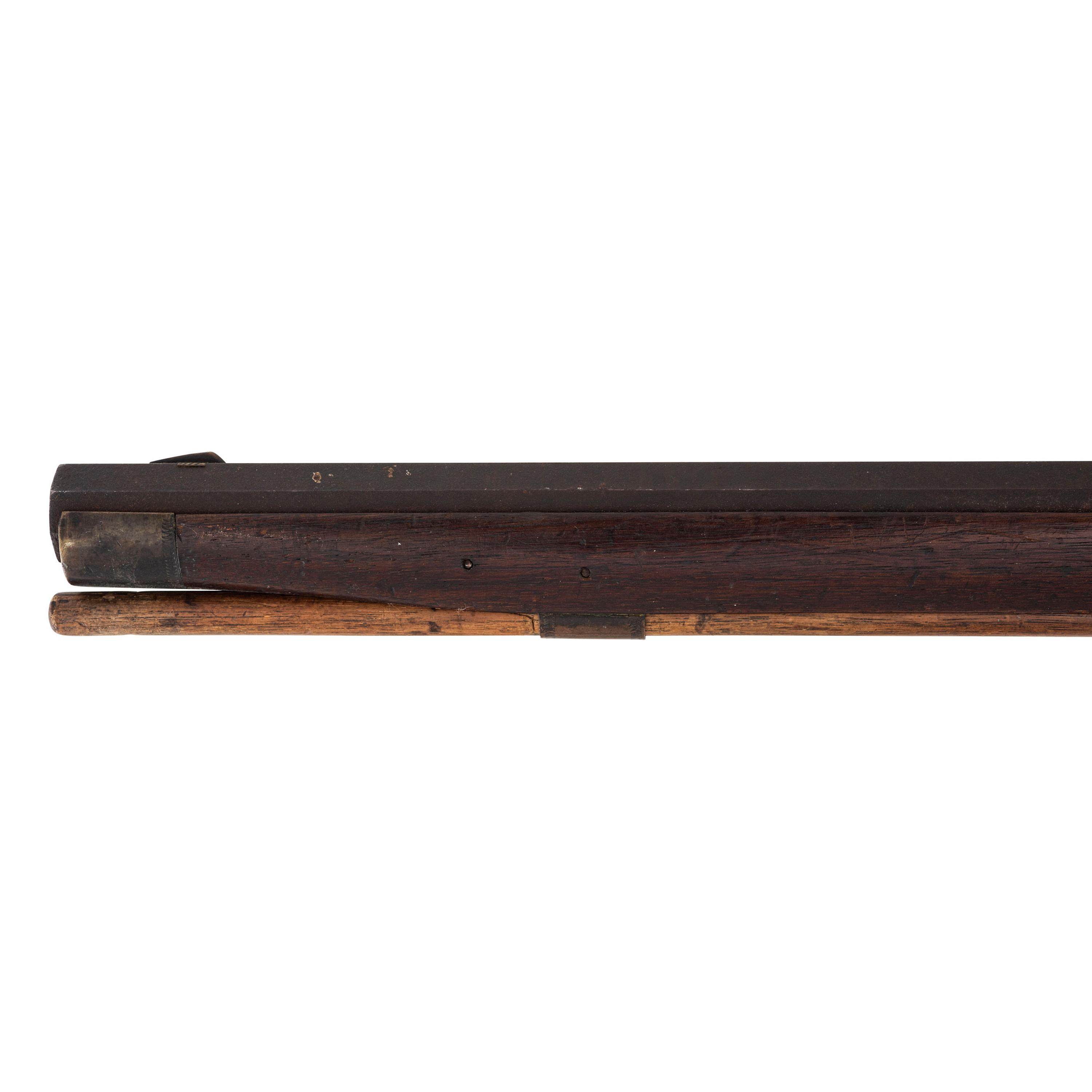 Heavy Barreled Leman Percussion Full Stock Plains Rifle