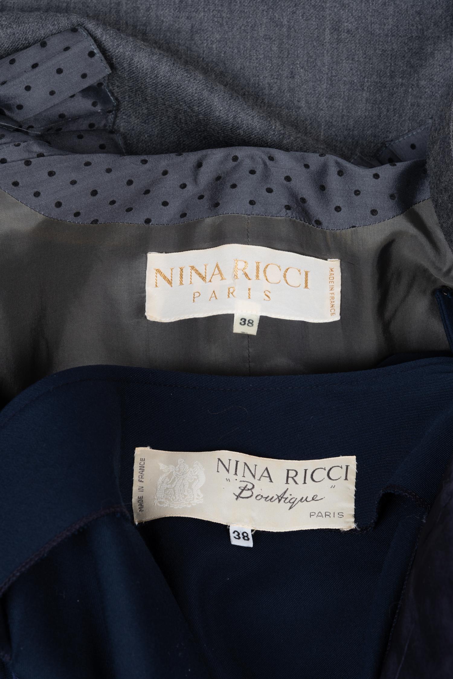 Two Nina Ricci Dresses, 1980s