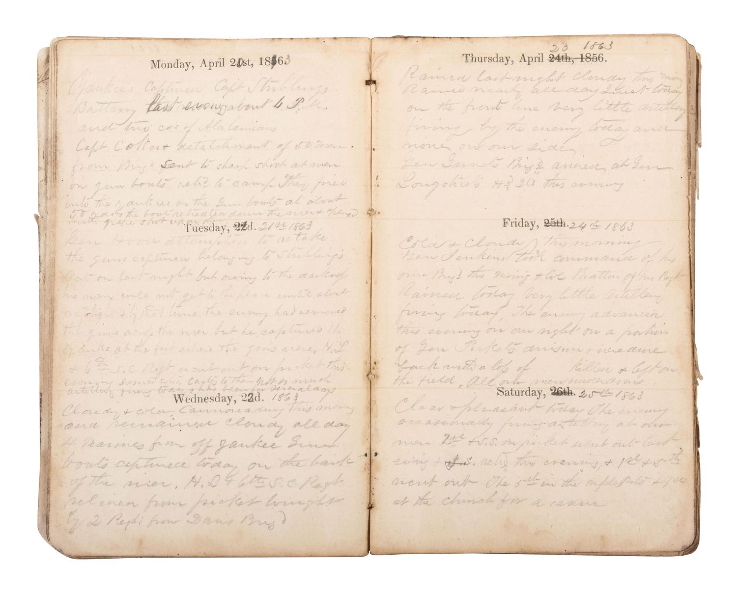 [CIVIL WAR]. Civil War archive of Ordnance Sgt. David H. Wilson (1831-1863), Co. F, 6th South Carolina Infantry, including war-date letters, diary, and photographs.