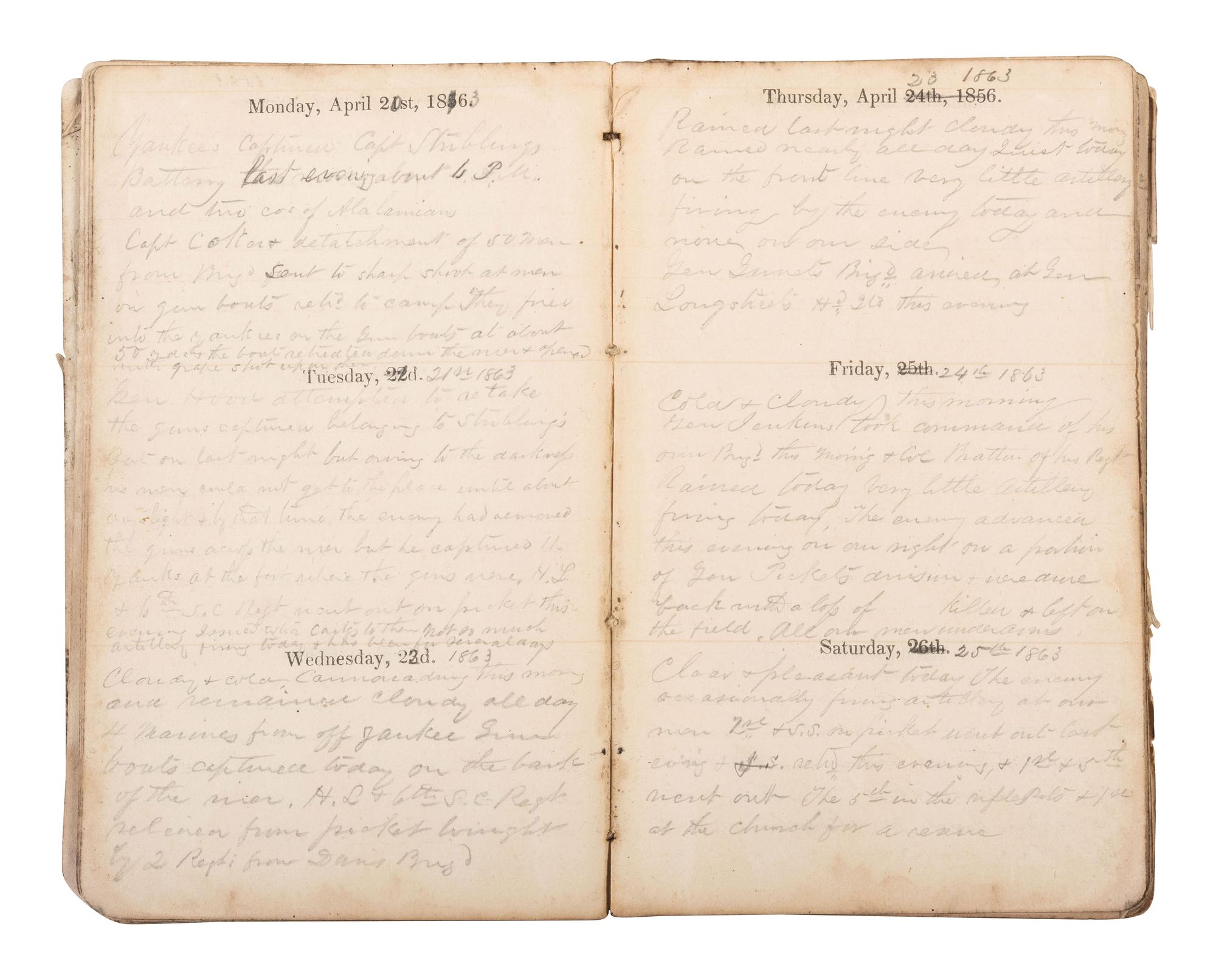 [CIVIL WAR]. Civil War archive of Ordnance Sgt. David H. Wilson (1831-1863), Co. F, 6th South Carolina Infantry, including war-date letters, diary, and photographs.