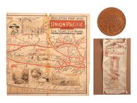 [CIVIL WAR]. A group of GAR badges and brochure, comprising: