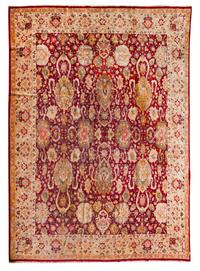 An Agra Wool Rug 13 feet 2 inches x 9 feet 8 inches. — SECOND HALF 20TH CENTURY