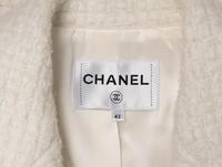 Chanel, White Tweed Tailored Jacket