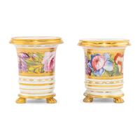 A Pair of Porcelain Spill Vases