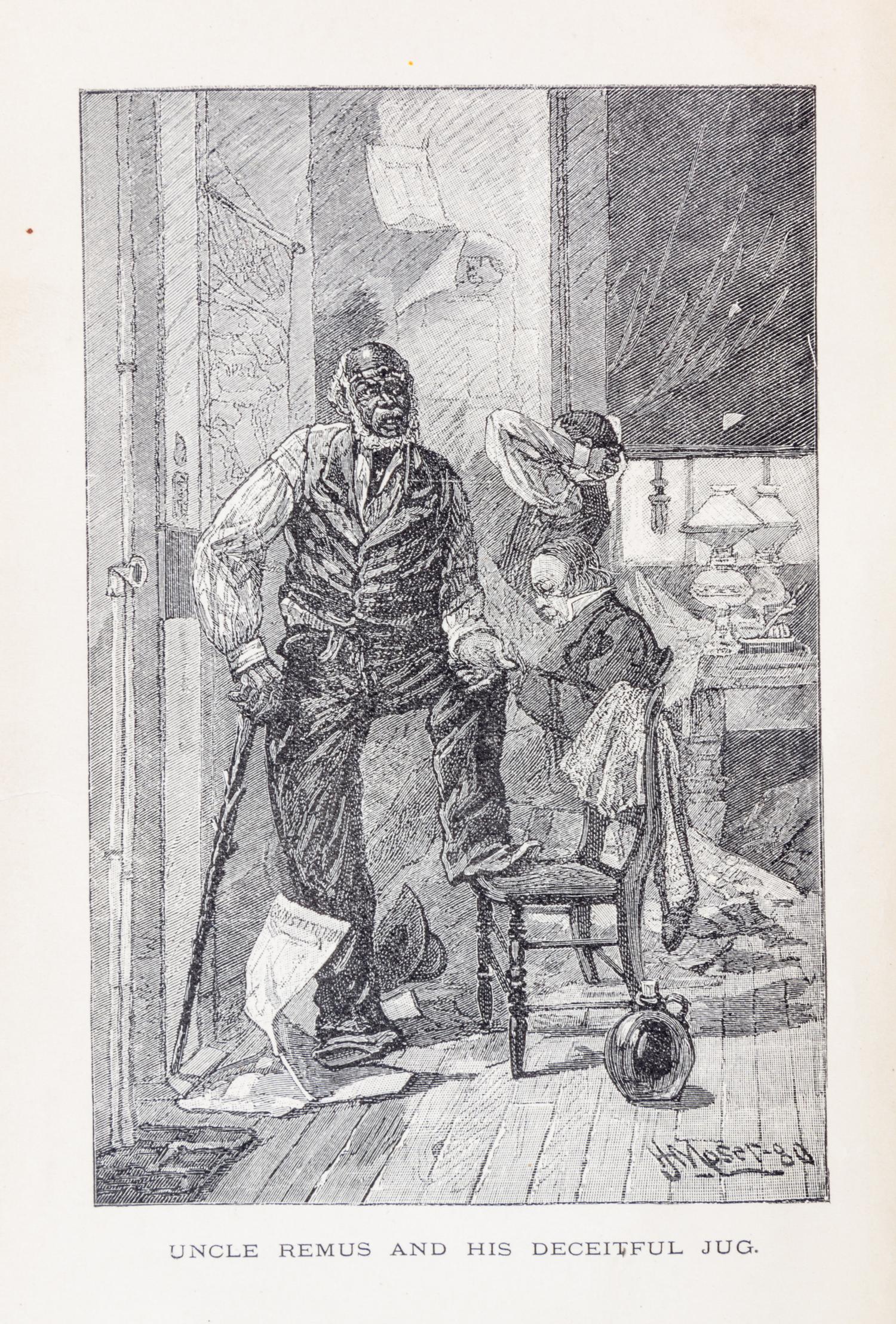 HARRIS, JOEL CHANDLER. Uncle Remus His Songs the Folk-Lore of the Old Plantation. New York, 1881.