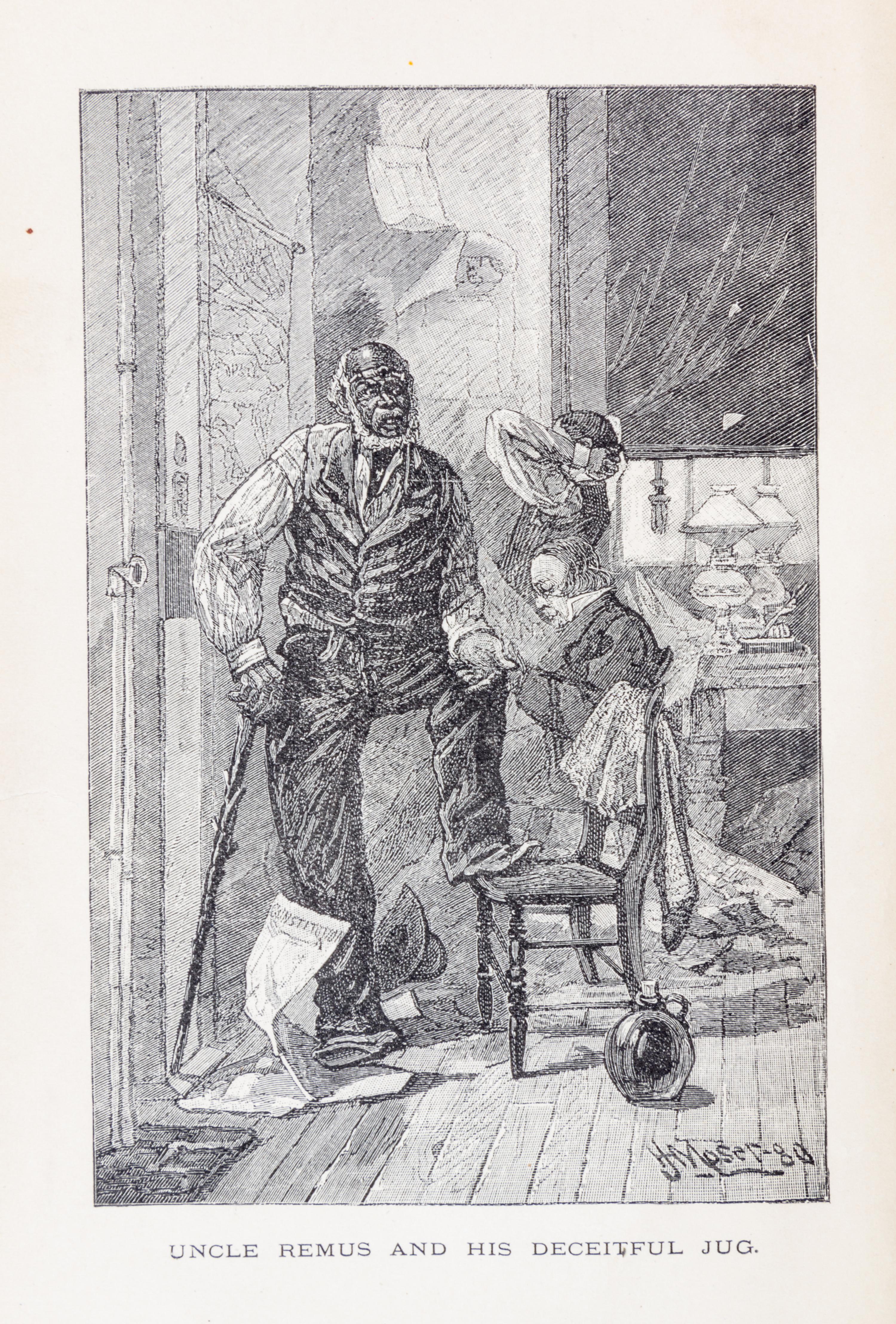 HARRIS, JOEL CHANDLER. Uncle Remus His Songs the Folk-Lore of the Old Plantation. New York, 1881.