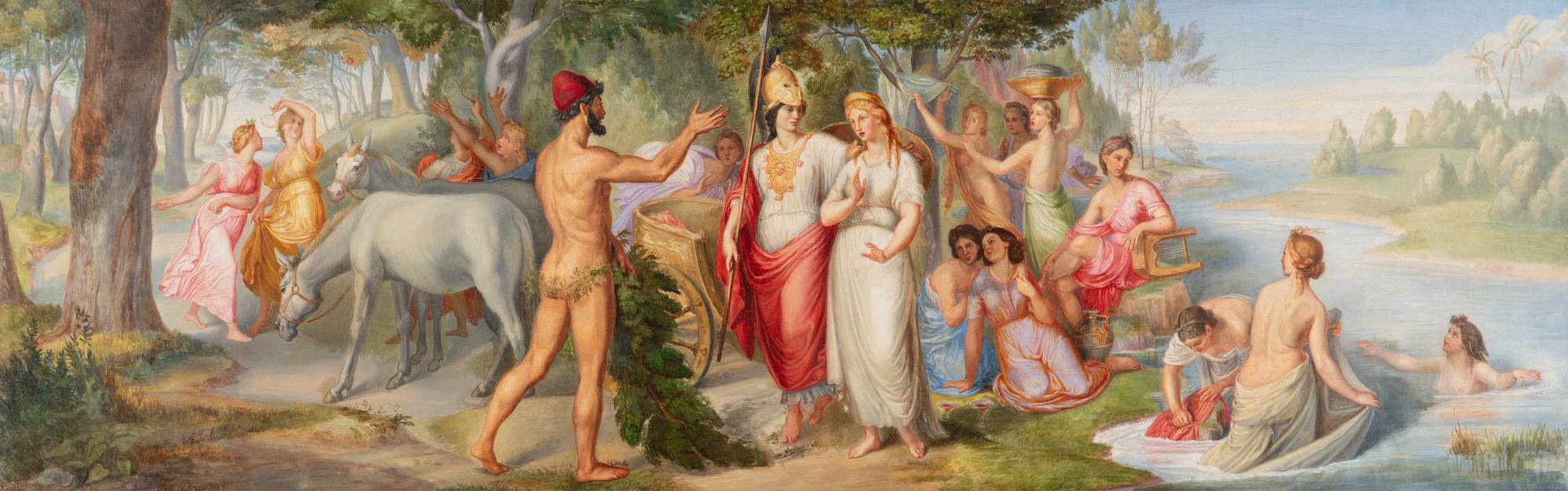 Athena and the Muses , 1862
