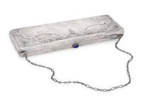 A Russian Silver and Cabochon Mounted Purse