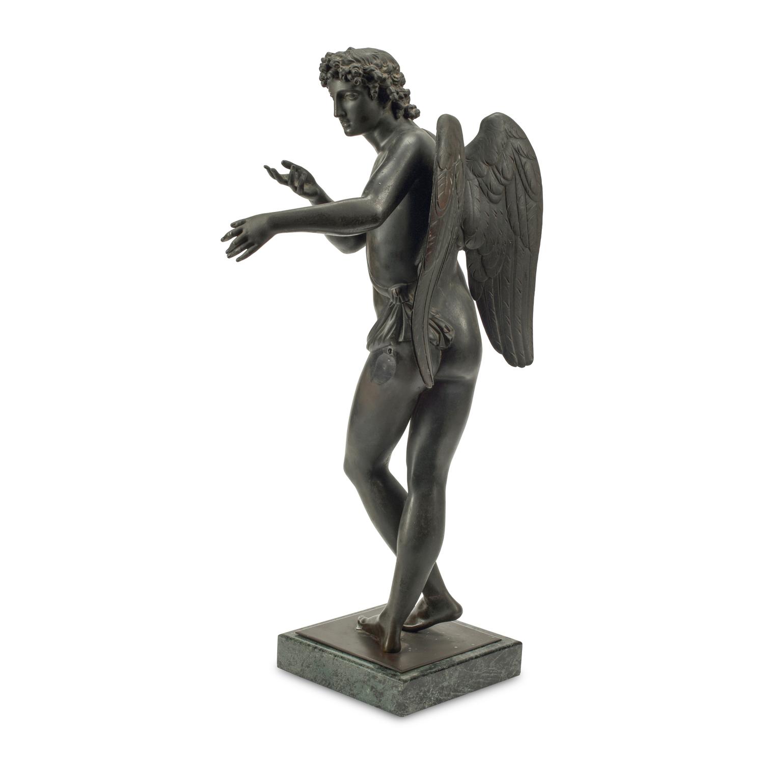 A French Patinated Bronze Figure of Cupid