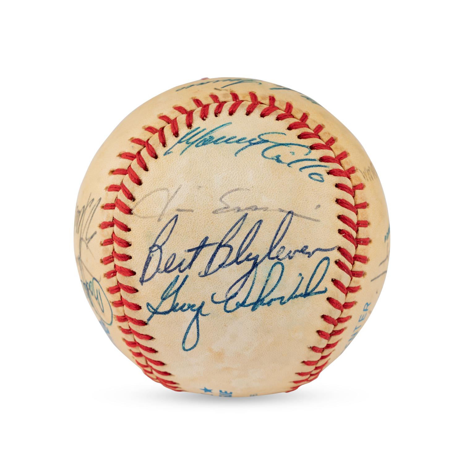 A 1938 Cleveland Indians Team Signed Autograph Baseball