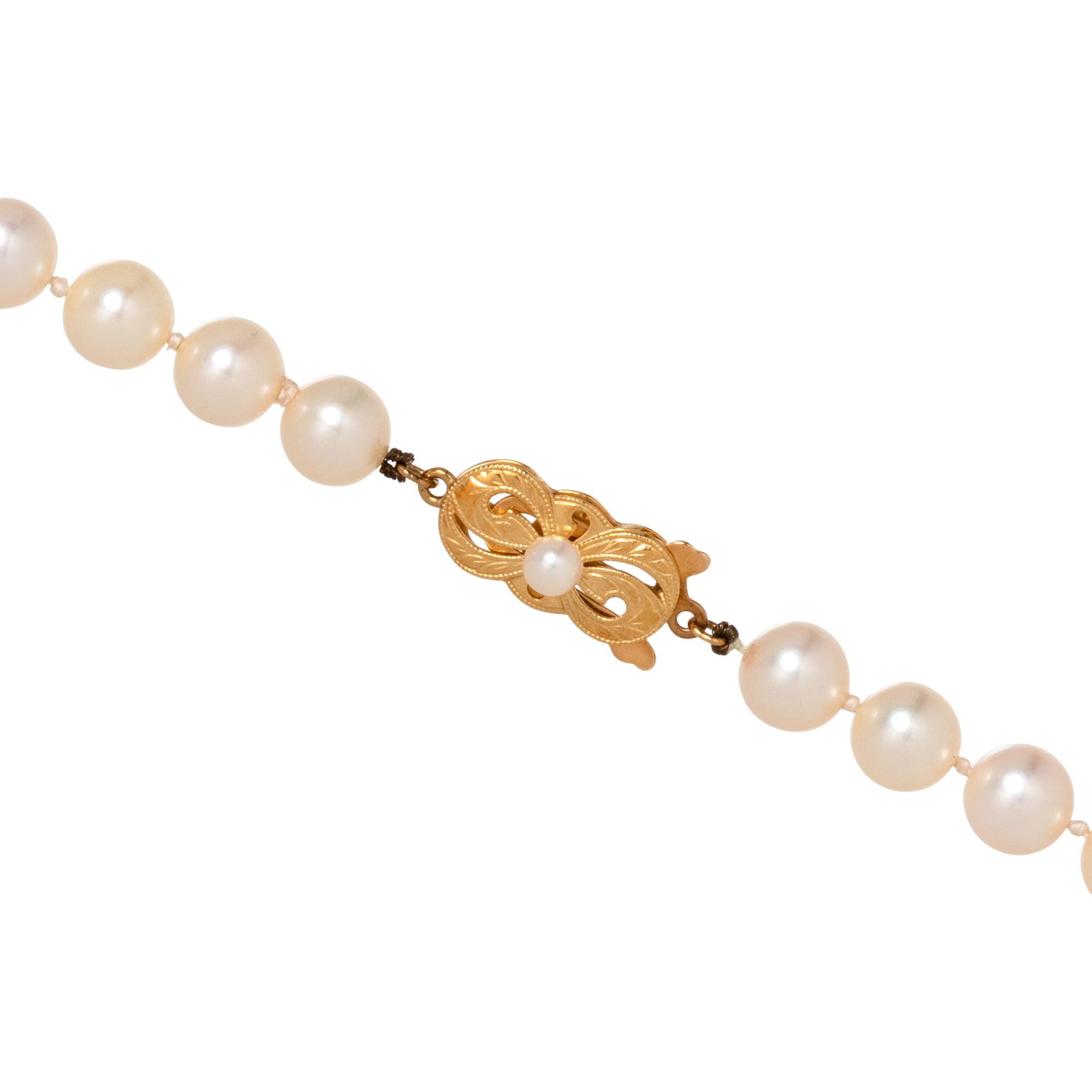 MIKIMOTO, CULTURED PEARL NECKLACE