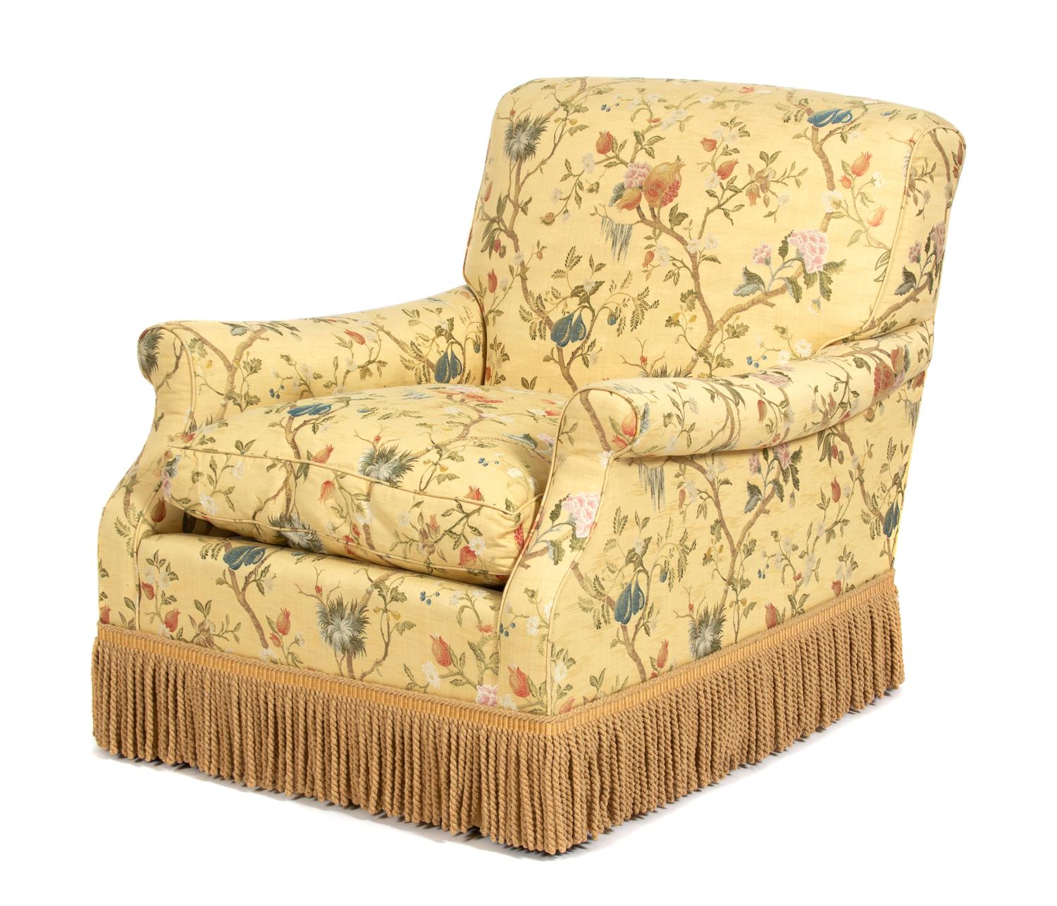 An Upholstered Club Chair Height 36 inches. — 20TH CENTURY