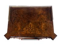 A Victorian Gilt Metal Mounted Burl Walnut Music Cabinet