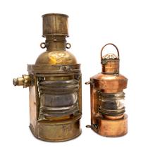 Two French Railroad Lanterns