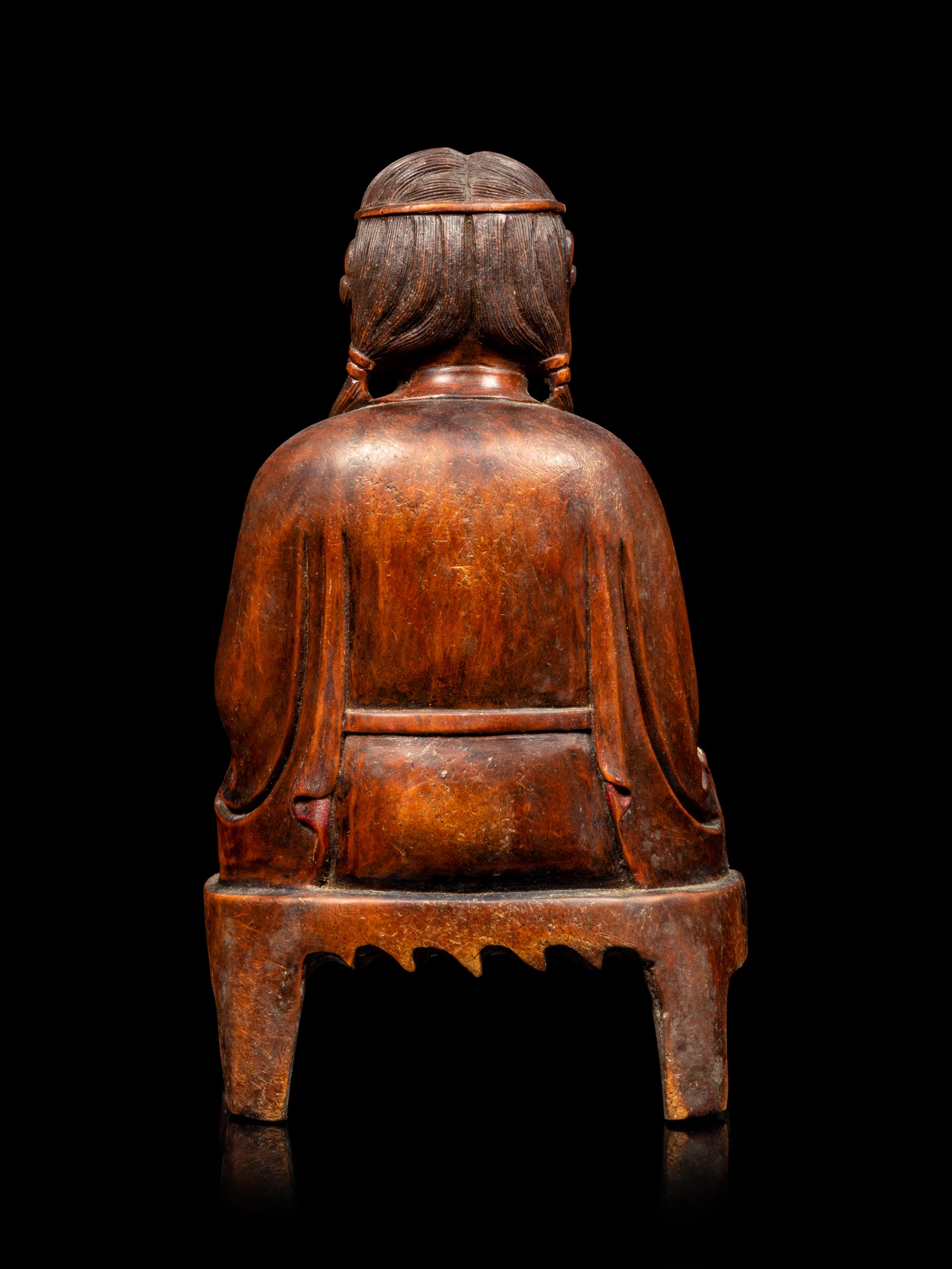 A Chinese Boxwood Figure of Immortal
