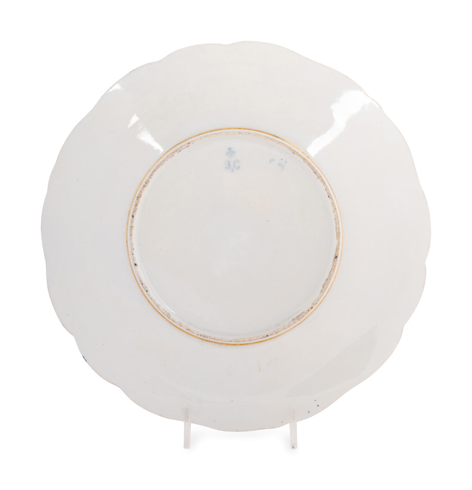 A Nicholas I Imperial Porcelain Factory Dinner Plate