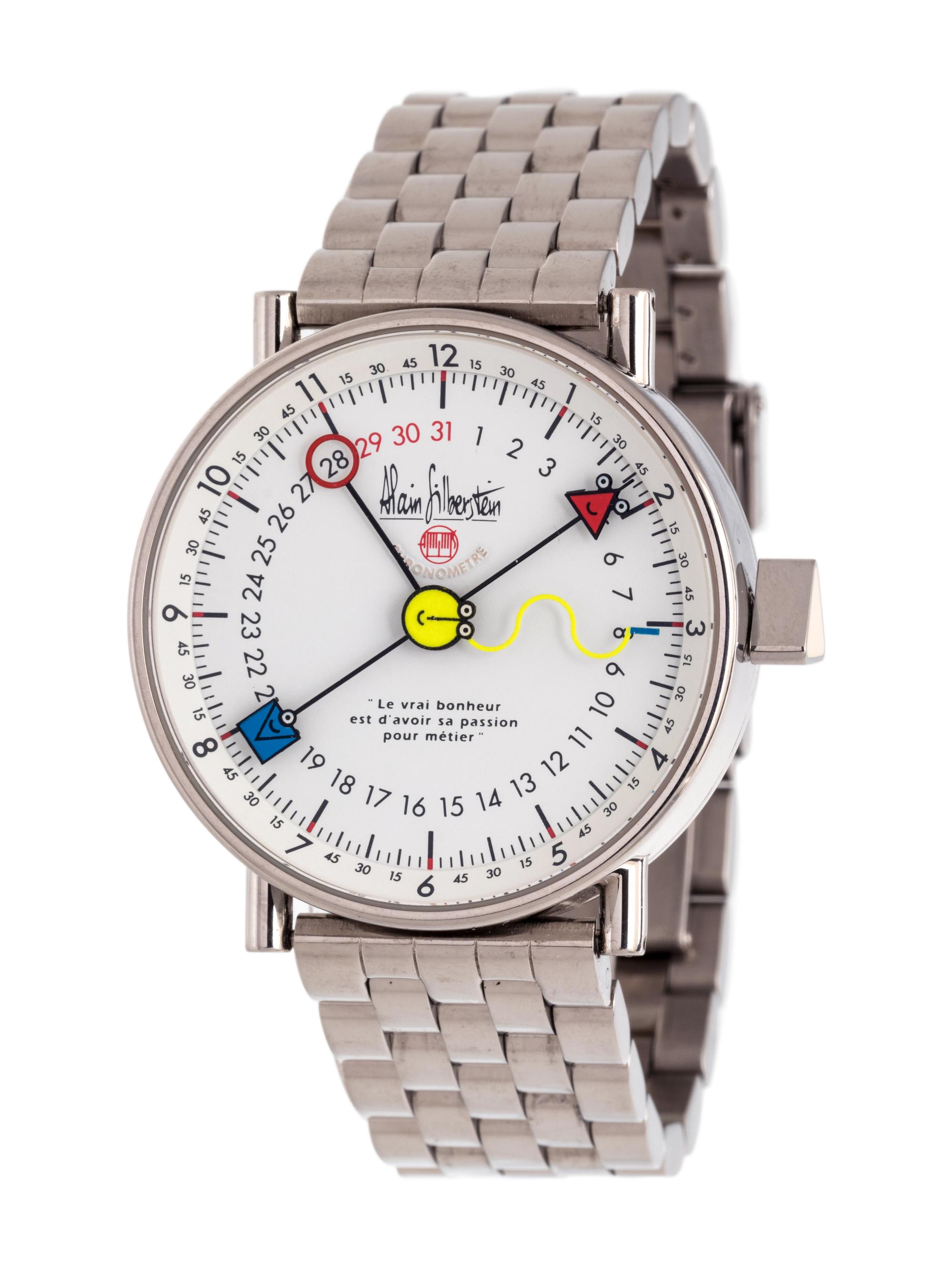 ALAIN SILBERSTEIN, STAINLESS STEEL LIMITED EDITION 'PIKTO-SMILEDAY LE PERPETUAL AUTOMATIQUE' WRISTWATCH