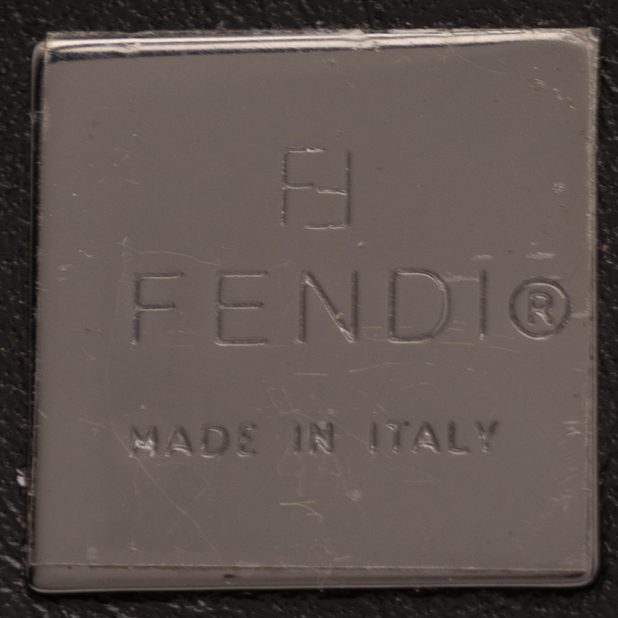Fendi, Baguette in Black Monogram Jacquard