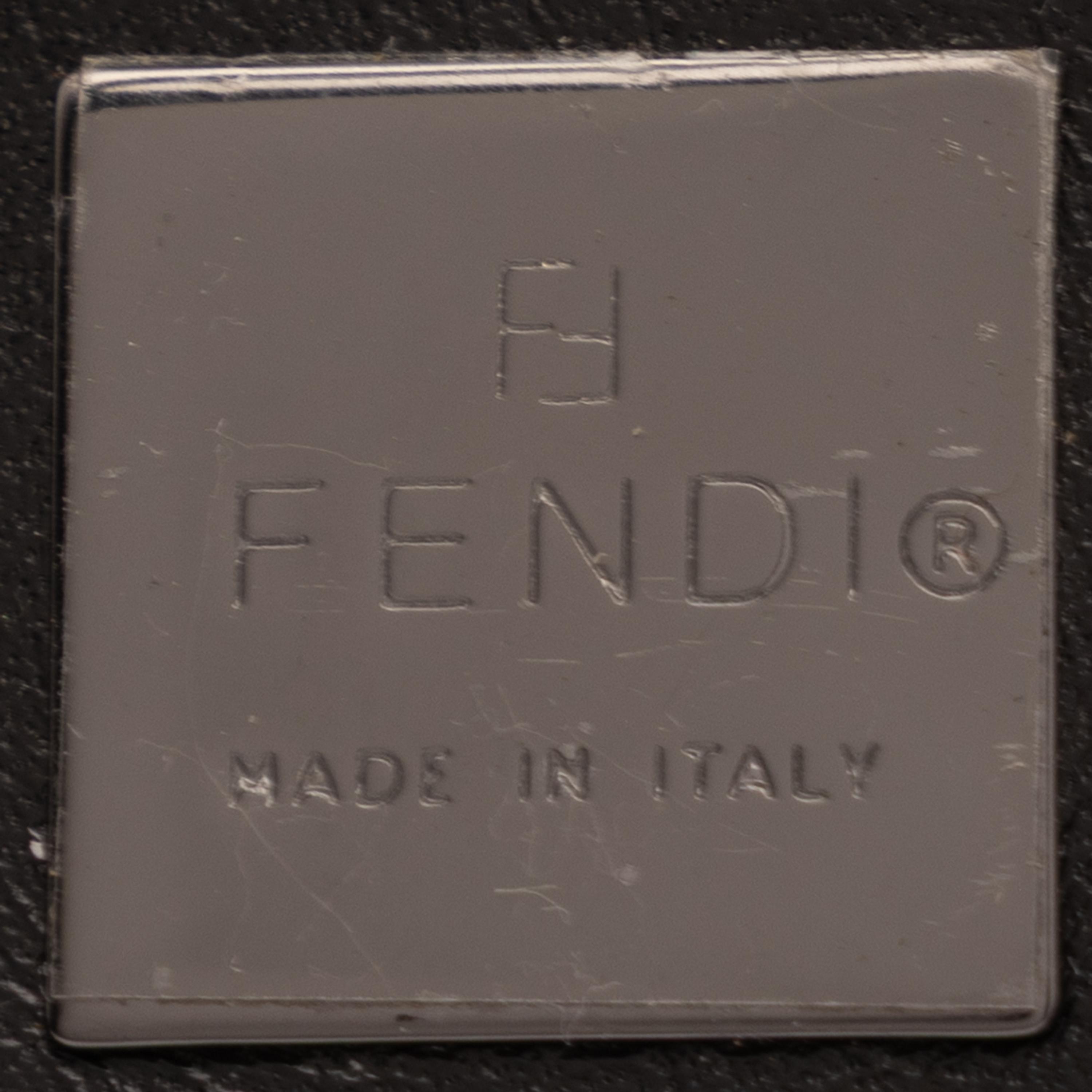 Fendi, Baguette in Black Monogram Jacquard