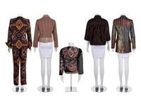 Four Designer Jackets and One Two-Piece Pant Ensemble: Two Etro, One J. Mendel, One Dolce & Gabbana, and One Etro Pantsuit