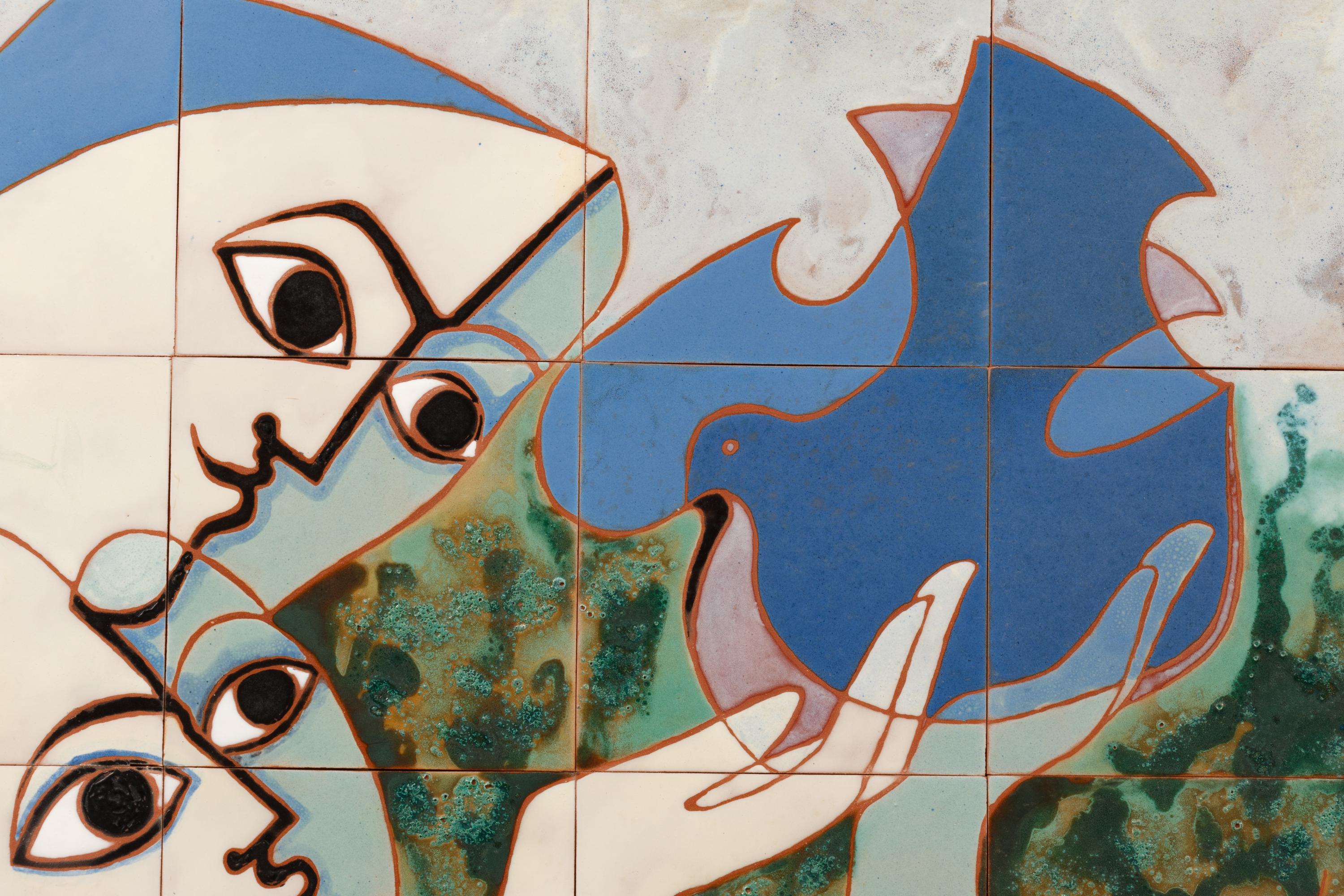 Two Girls with a Dove