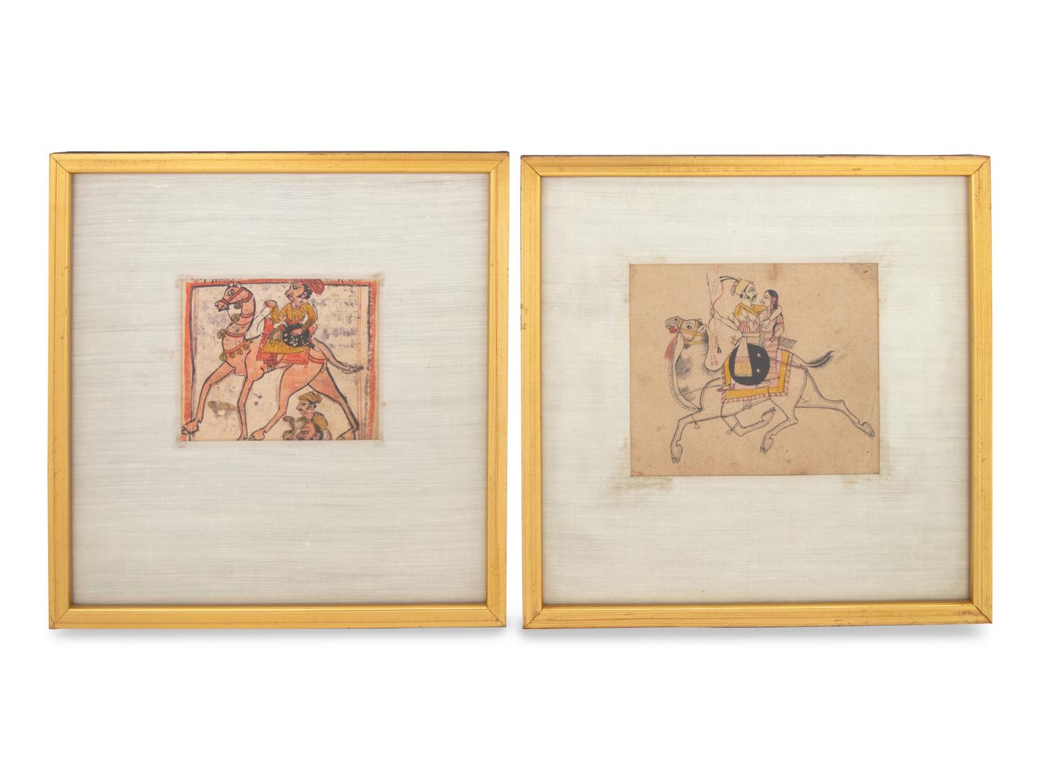 Two Persian Miniature Paintings (Early 20th Century)