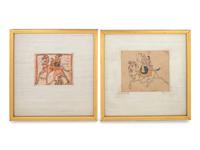 Two Persian Miniature Paintings (Early 20th Century)
