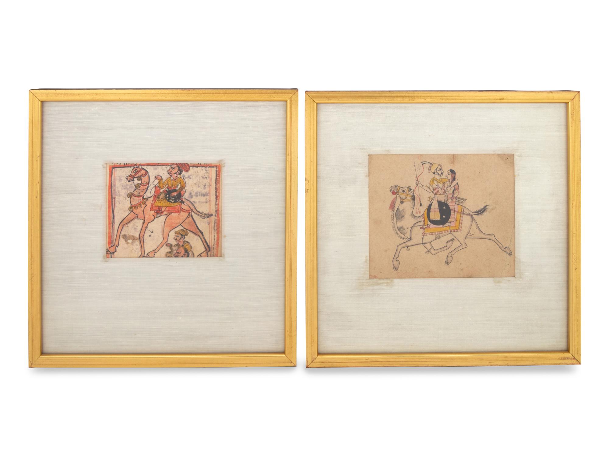 Two Persian Miniature Paintings (Early 20th Century)