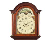 A Federal Mahogany And Brass Tall Case Clock