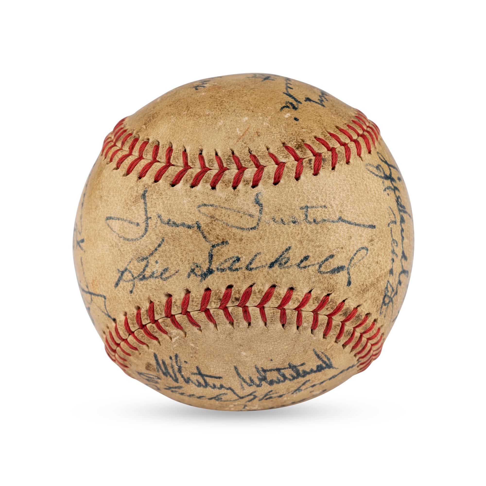 A 1946 Pittsburgh Pirates Team Signed Autograph Baseball (Beckett Authentication Services Letter of Authenticity)
